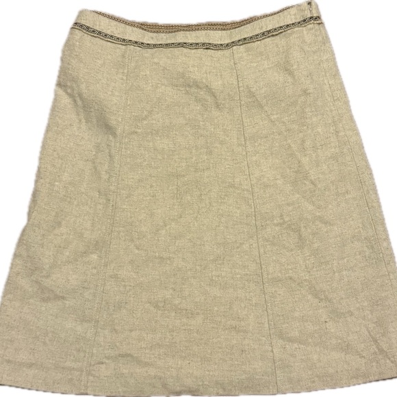GAP Dresses & Skirts - NWT Gap women's size 12 Aline wool blend skirt casual beige neutral